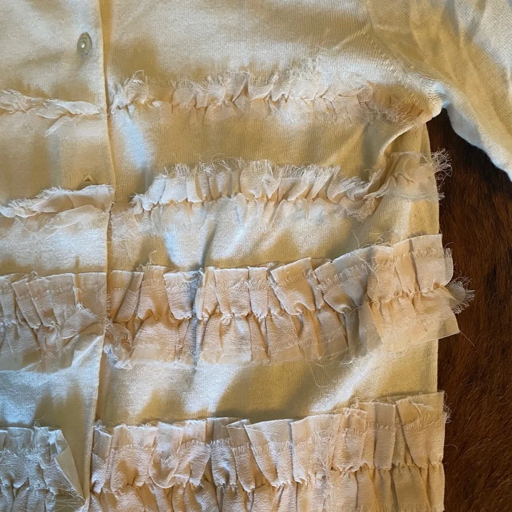 J Crew Ruffled Sweater - Picture 2 of 4